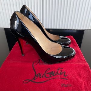Christian Louboutin Ron Ron 100 Black Patent
